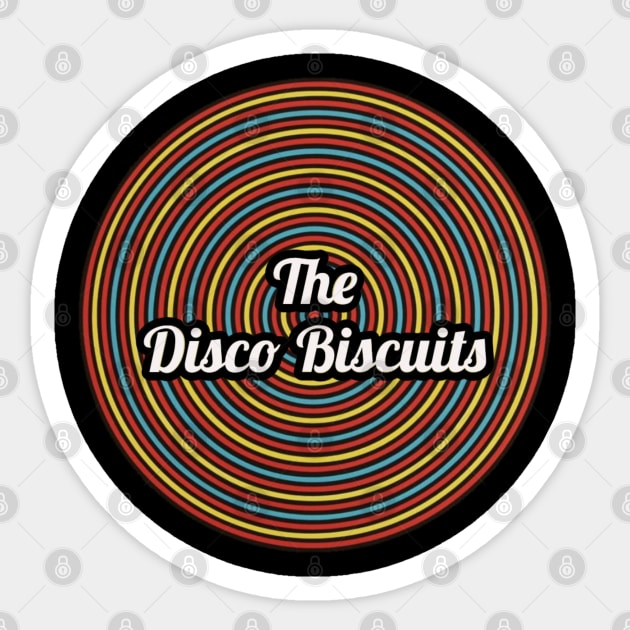 The Disco Biscuits / Vintage Circle Style Sticker by Mieren Artwork 